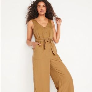 Tan Old Navy jumpsuit